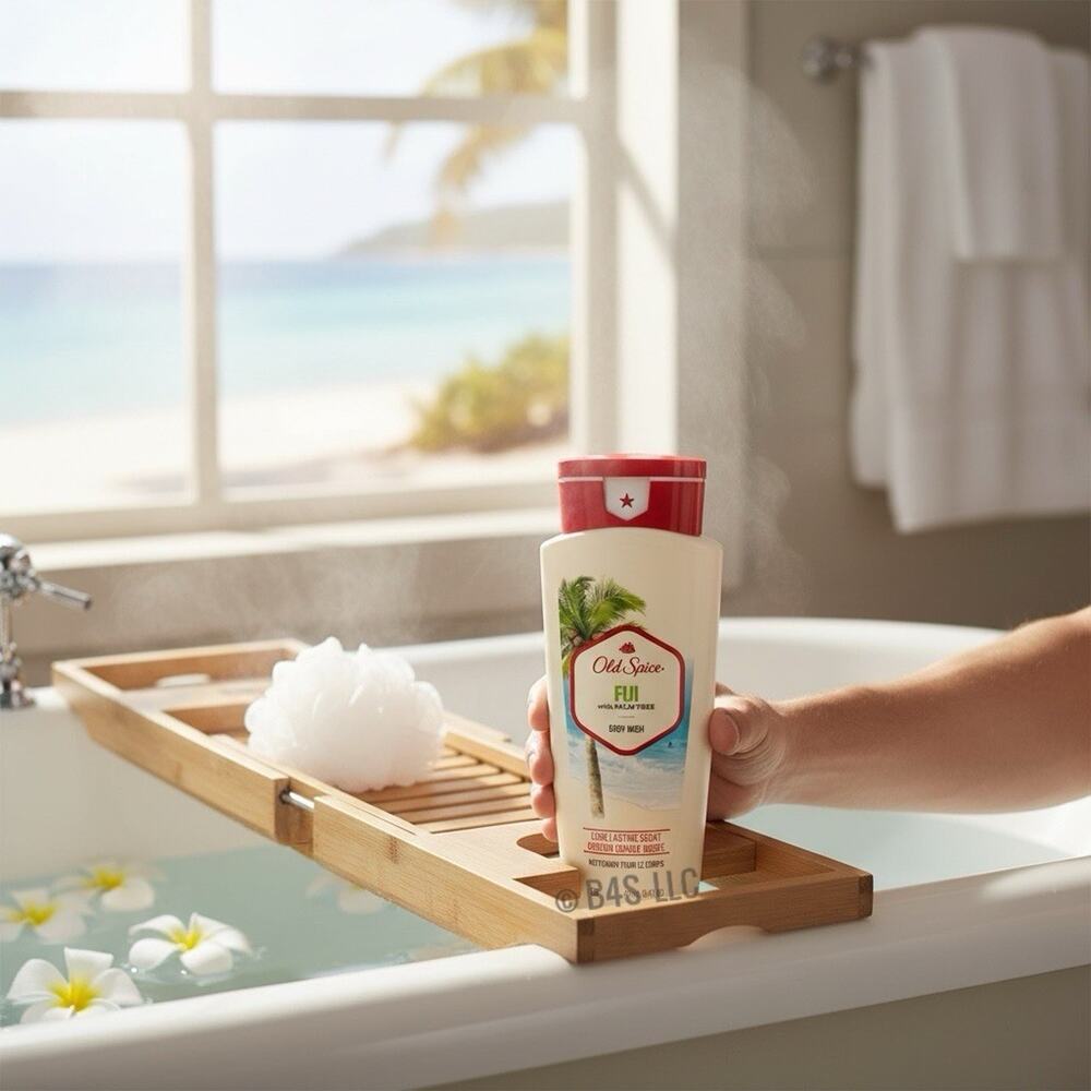 Old Spice Fiji Body Wash 16 fl oz 3 Pack Palm Tree Scent Men